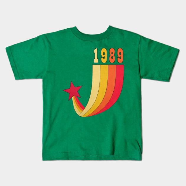 Vintage 1989 Kids T-Shirt by Nerd_art